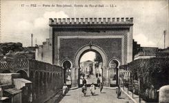CPA Maroc Fez Porte de Bou Jeloud Entree de Fez el Bali 