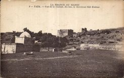 CPA Morocco France In Morocco Taza Seen of the Kasbah In bottom the Marabout Sidi Kadour