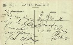 CPA Gerardmer en hiver Ve prise vers le quartier du 152eme regiment d infanterie Miltiaria Ski Un skieur remontant