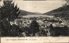 CPA Carte recto verso Les Vosges Gerardmer