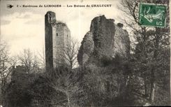 CPA Surroundings of Limoges Ruins of Chalucet