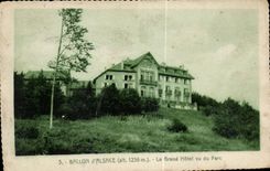 CPA Balloon Alsace the Large Hotel Seen of Park