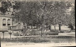 CPA Contrexeville (the Vosges) a Corner Of the Park