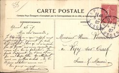 El puente de CPA Epinal de la lavanda blanca de la cabina coloca