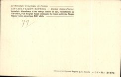 CPA Airvault (Two Separate) Church Saint Pierre Autrefeis dependence an abbey founded in