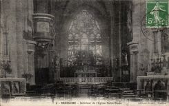 CPA Interior Bressuire of I Notre Dame Church