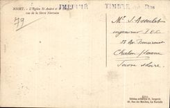 CPA Niort Church St Andre and the Keep seen of Separates Niort