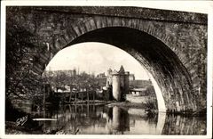 CPA Parthenay a Picturesque corner the Tower Saint Jacques On the river of Thouet