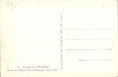 CPA Parthenay Surroundings of Ruin of the Castle of Meilleraye 1620 1630