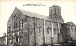 CPA Parthenay the Old man Old abbey church