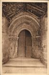 Iglesia romAntica de Secondigny - puerta - CPA