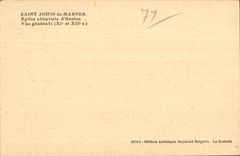 Saint Jouin de Marnes - iglesia de la abadia - CPA