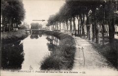Abbeville - Walk of the Canal to the Bridge of Portelette - CPA