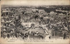 Abbeville - Panorama towards the Place Admiral Courbet - CPA