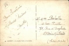 CPA Albert the Public garden and Ia river