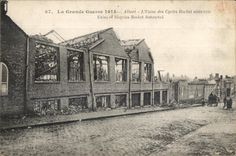 CPA the Great War 1914 Albert machines cycles Rochet Bicycle Cycling Cycles Militaria