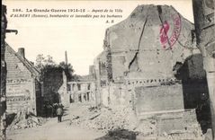CPA the Great War 1914-15 Aspect of the Albert City