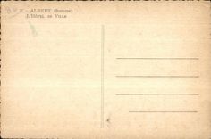 CPA Albert Somme Town hall