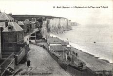 CPA Ault (Somme) Esplanade of the Beach towards Treport