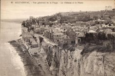 CPA Ault Onival Seen general of the Beach the Castle and the Lighthouse Lighthouse