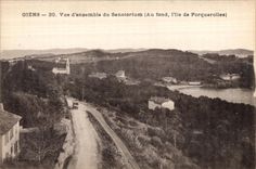 Giens - vista junto del sanatorio - CPA