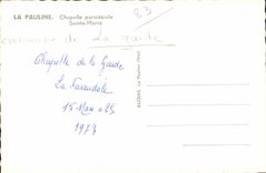 La Pauline - Chapelle Saint Marie - CPA 
