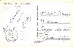 Sablettes - la playa - CPA