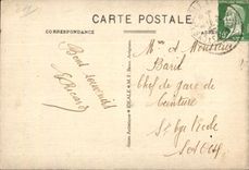 Fuente de CPA del folklore de hadas de la bruja de Vaucluse