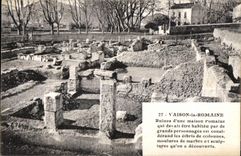 CPA Vaison the Roman Ruins a Roman house