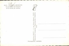 CPA Vaison the Roman the gantry of Pompee and Statue of Sabine