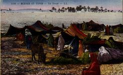 CPA Morocco Scenes And Standards Douar