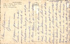 CPA Maroc Marrakech Vallee dans I Atlas
