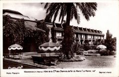 CPA Maroc Marrakech Maroc Hotel de la Cie des Chemins de fer du Maroc La Mamounia