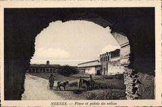 CPA Maroc Meknes Place et palais du sultan