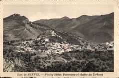 CPA Maroc Env de Meknes Moulay Idriss Panorama et chaine du Zerhoun