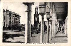 CPA Maroc Casablanca Boulevard du 4e Zouaves