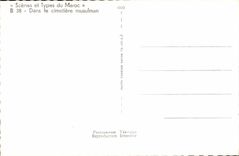 CPSM Morocco Scenes and Standards of Morocco In the Moslem cemetery