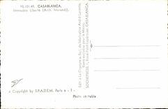 CPSM Maroc Casablanca Immeuble Liberte