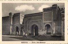 CPA Maroc Meknes Porte Bab-Mansour