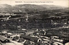 CPA Morocco Taza High Panoramic View of the Train of Equipoges At of Gliviers