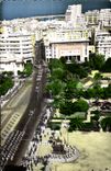 CPA Maroc Casablanca L Avenue d Amada revue de Forces armees Royales