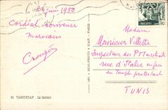 CPA Morocco Tagoundaf the Kasbah