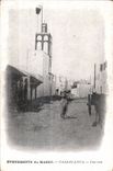 CPA Maroc Evenements du Maroc Casablanca Une rue