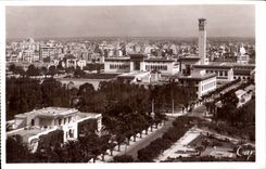 CPA Maroc Casablanca Le Boulevard Gouraud et les batiments administratifs