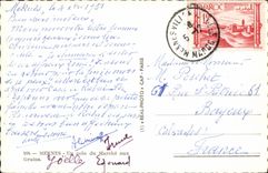 CPA Maroc Meknes Un coin du Marche aux Grains