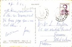 CPA Maroc Marrakech Hotel de la Menara et I Atlas (cline R Pigneux)