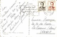 CPA Maroc Fez Place et Fontaine Nejjarine