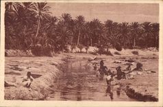 CPA Morocco Gabes Laveuses HAS Wadi of Djara