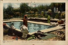 CPA wool Washerwomen of Morocco