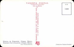 CPA Mexique Mexico Musicos de Zinacantan Chiapas Mexico Musicians from Zinacantan Chipas Mexico